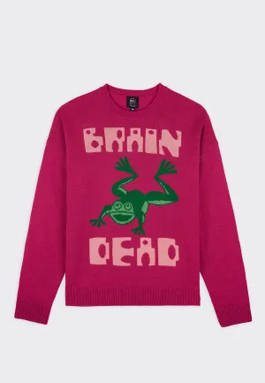 Frogger sweatshirt - fuchsia