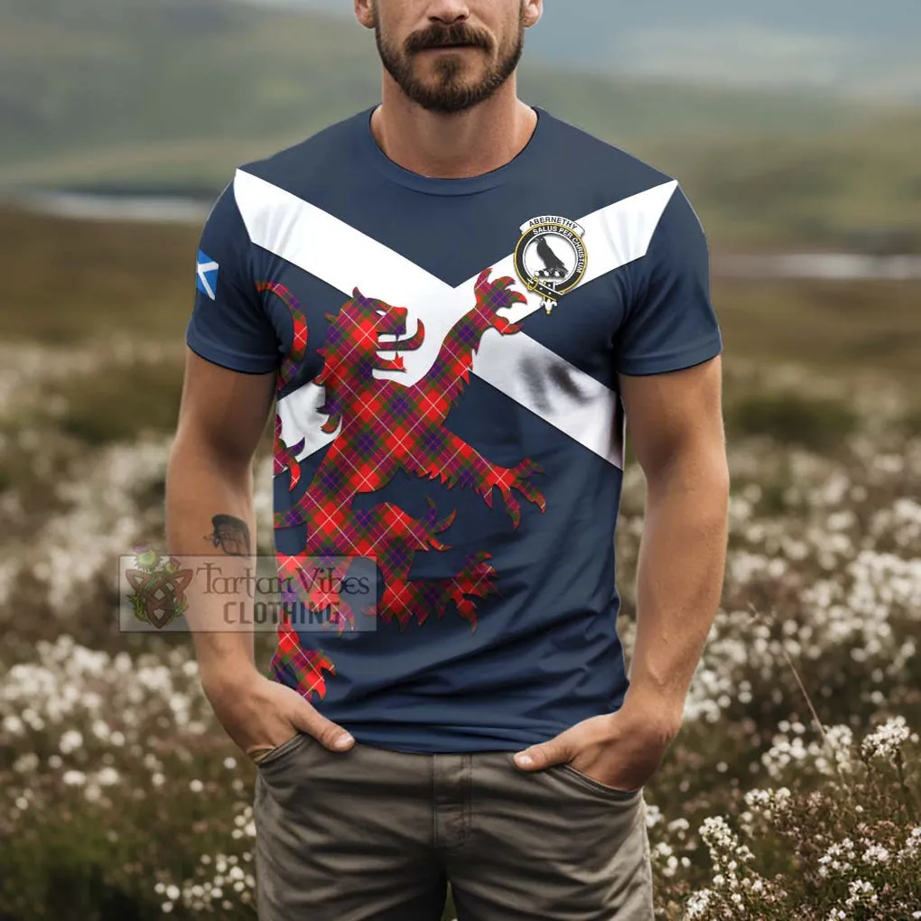 Abernethy Tartan Lion Rampant T-Shirt Proudly Display Your Heritage with Alba Gu Brath and Clan Name