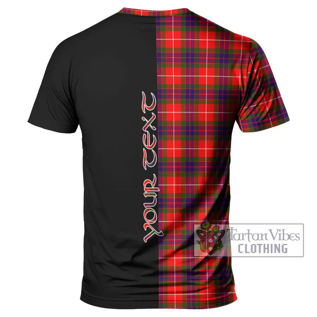 Abernethy Tartan T-Shirt with Family Crest and Half Of Me Style