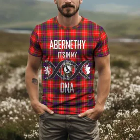 Abernethy Tartan T-Shirt with Family Crest DNA In Me Style