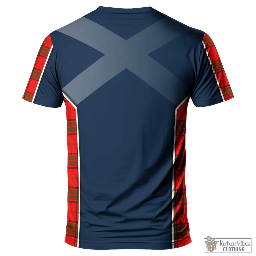 Adair Tartan T-Shirt with Family Crest and Lion Rampant Vibes Sport Style