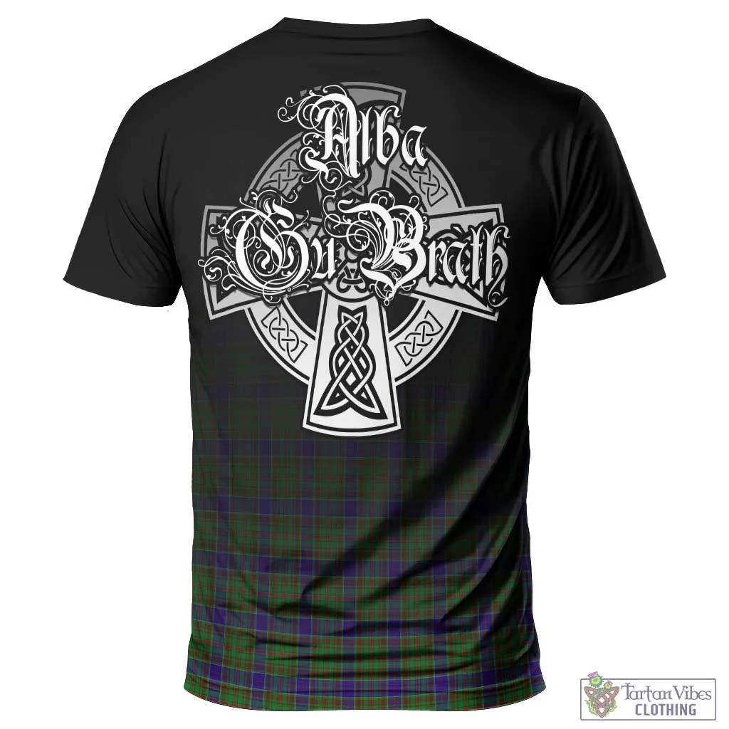 Adam Tartan T-Shirt Featuring Alba Gu Brath Family Crest Celtic Inspired