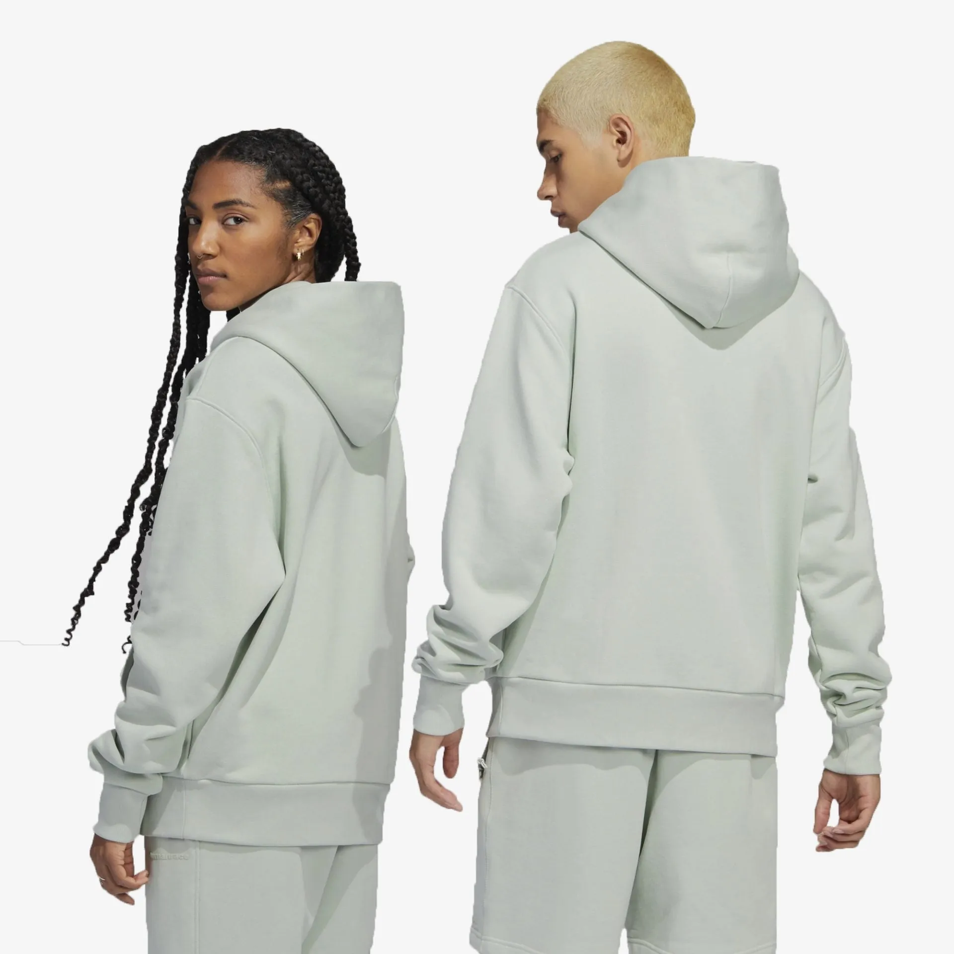 Adidas Originals | PHARRELL WILLIAMS BASICS HOODIE  { LINEN GREEN