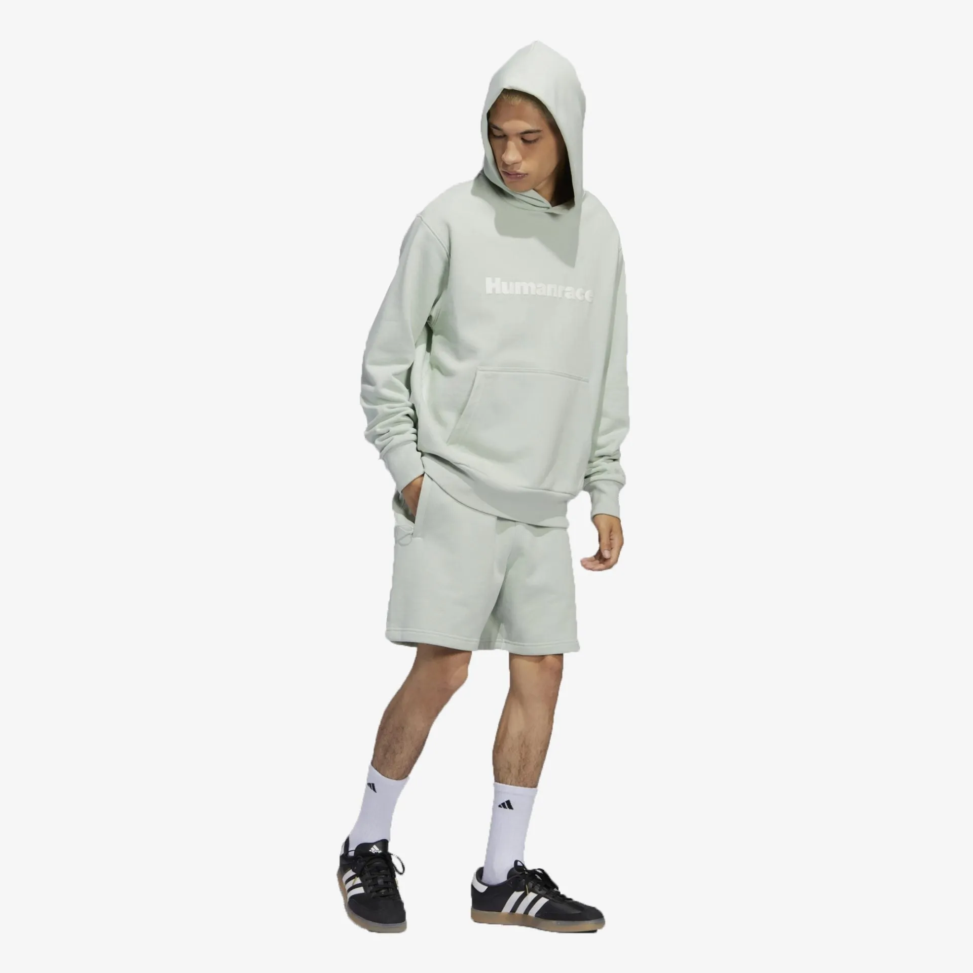 Adidas Originals | PHARRELL WILLIAMS BASICS HOODIE  { LINEN GREEN