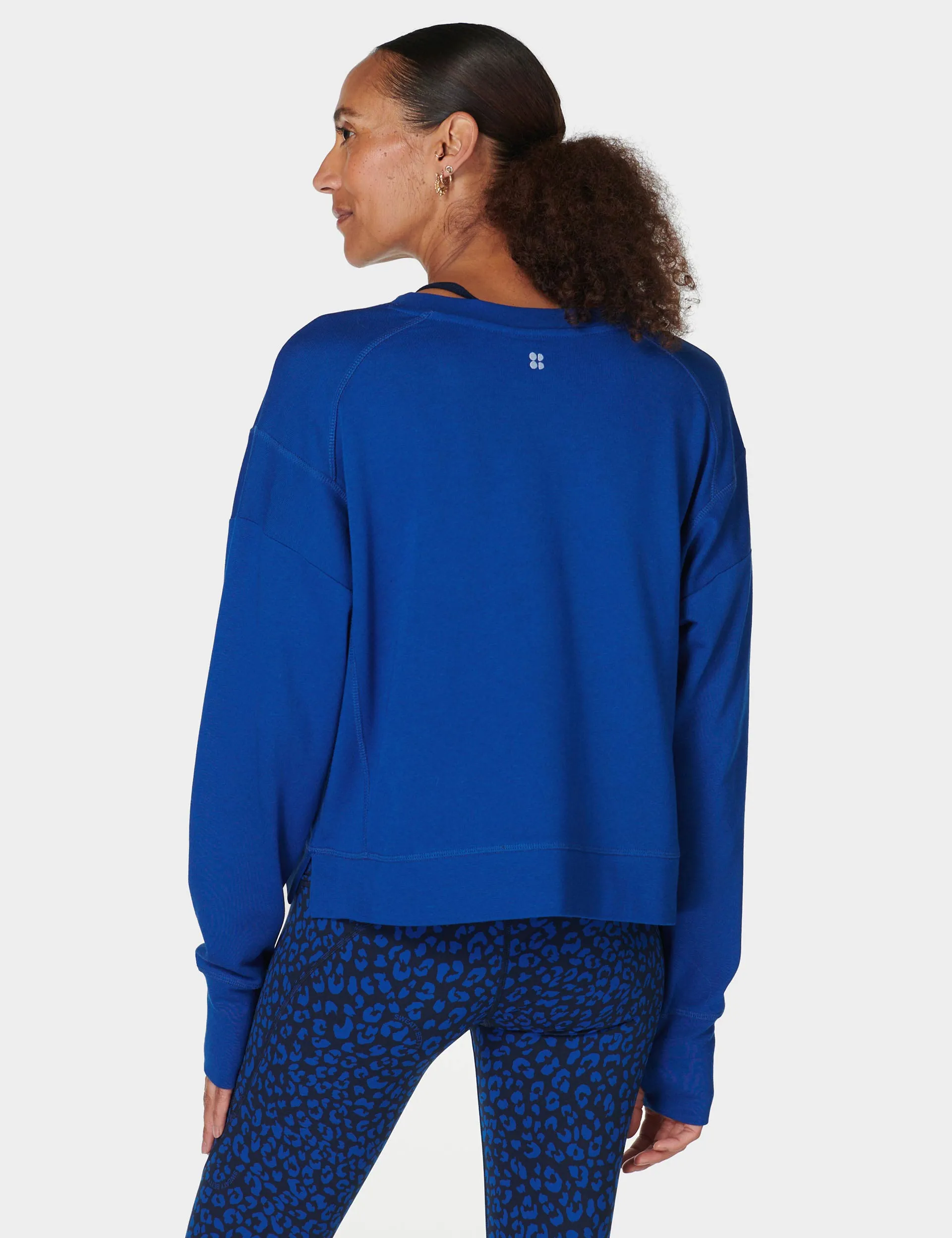 After Class Crop Sweatshirt - Lightning Blue