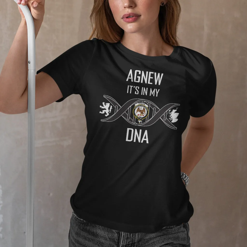 Agnew Family Crest DNA In Me Womens Cotton T Shirt