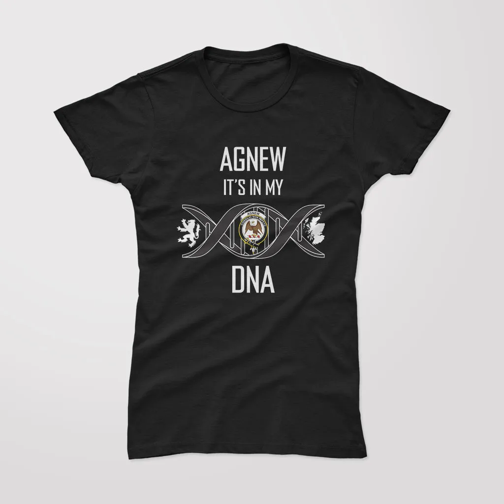 Agnew Family Crest DNA In Me Womens Cotton T Shirt