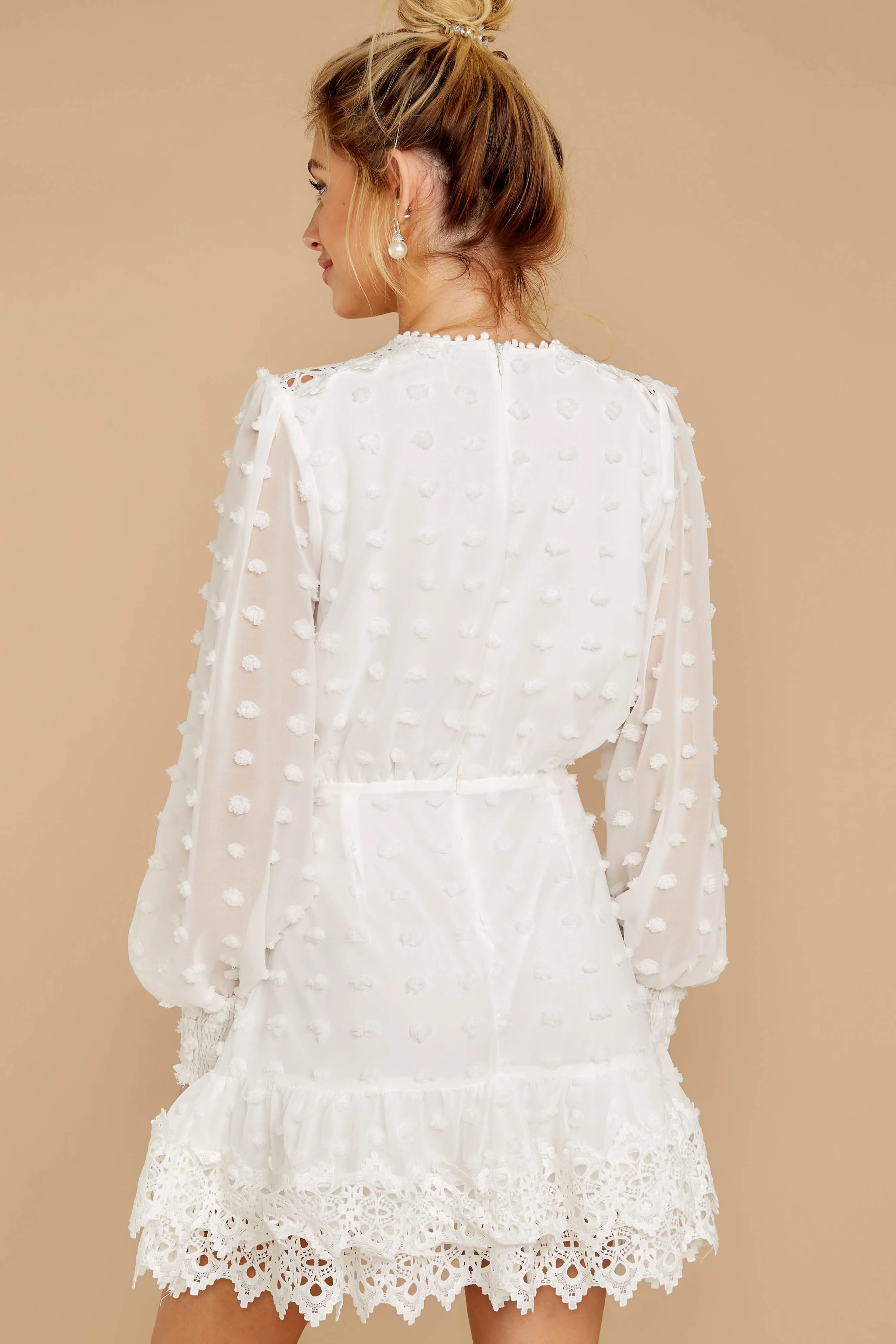 All Dressed Up White Lace Dress (BACKORDER 9/22)