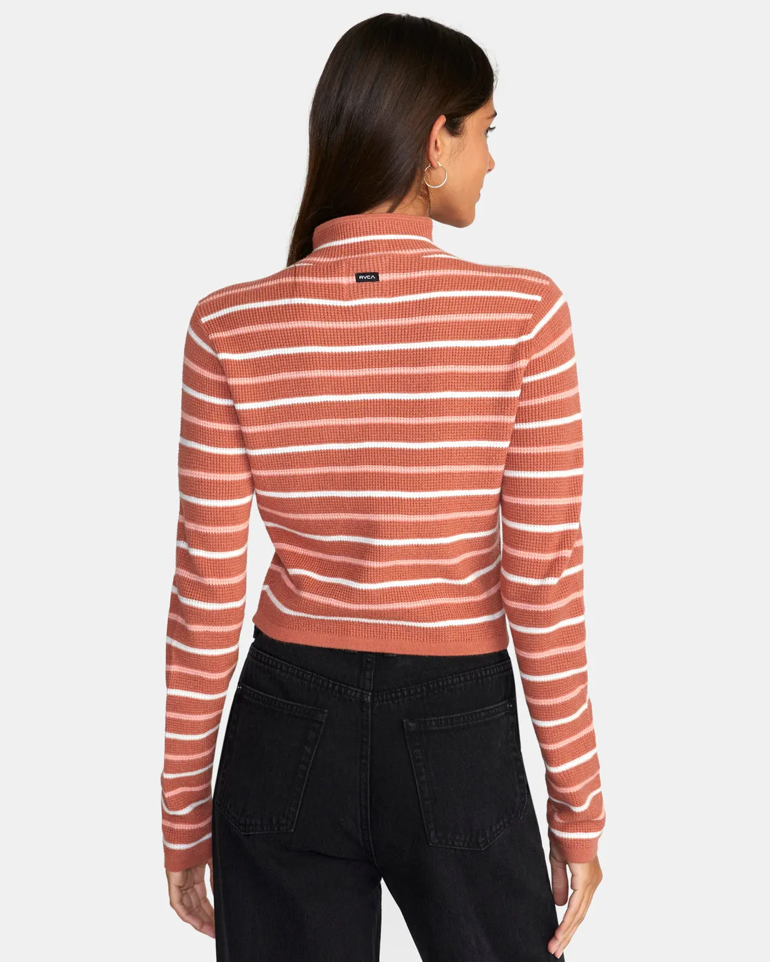 Après Sweater Long Sleeve Crop Top - Cinnamon