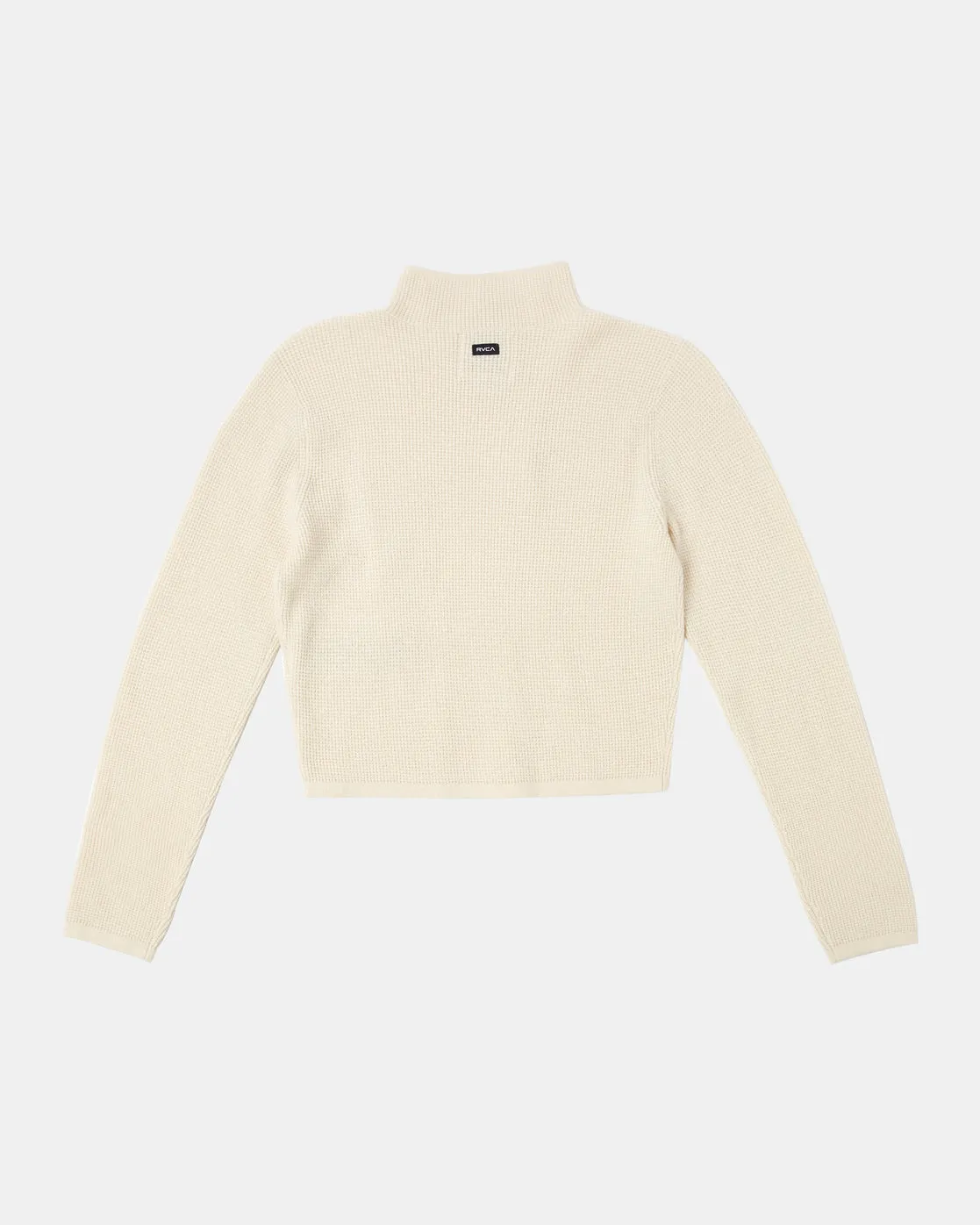 Après Sweater Long Sleeve Crop Top - Latte