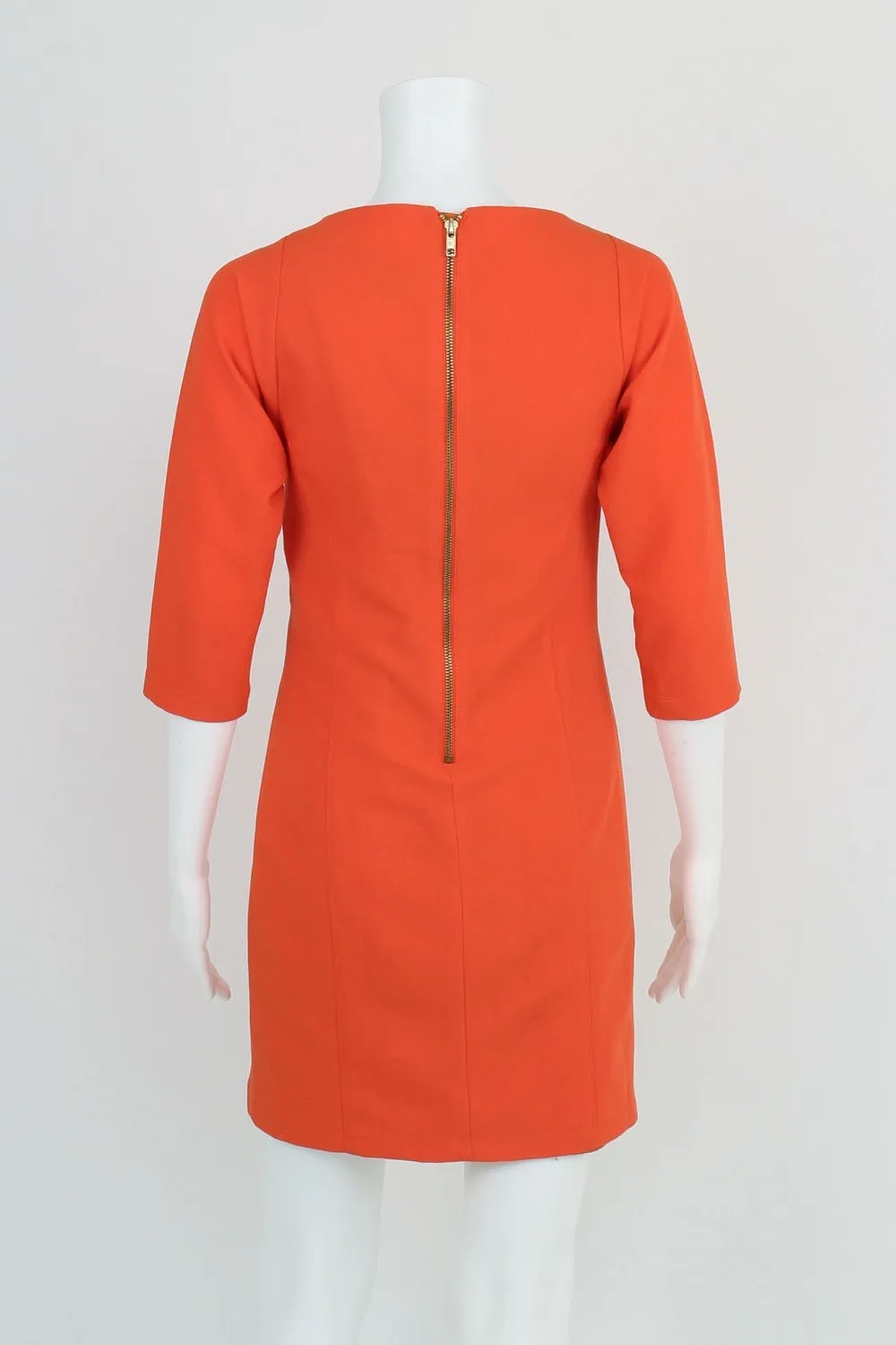 ASOS Orange Tie Front Dress 4