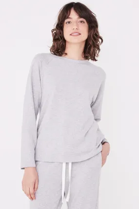 Assembly Label - Kin Fleece Top - Grey Marle