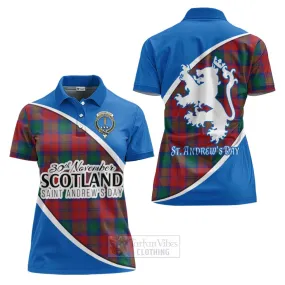 Auchinleck (Affleck) Family Crest Tartan Women's Polo Shirt Celebrate Saint Andrew's Day in Style