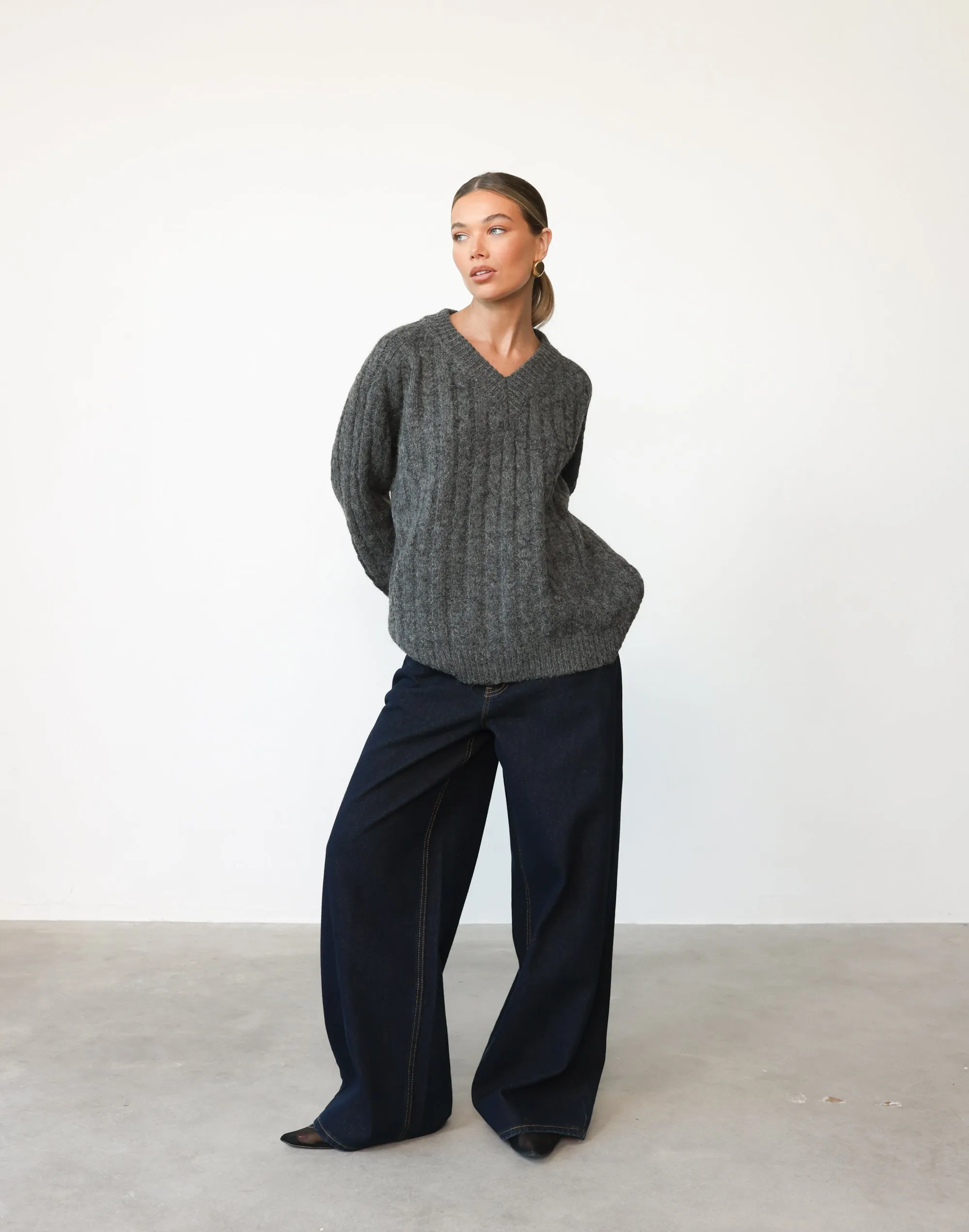 Baely Knit Jumper (Slate)