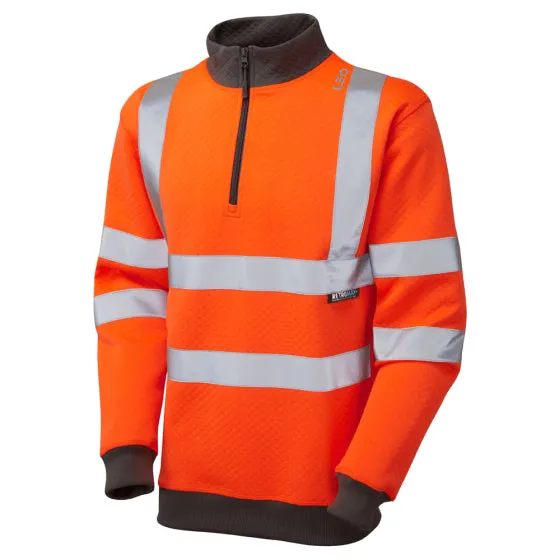 BAM Ritchies Brynsworthy Hi Vis 1/4 Zip Sweatshirt