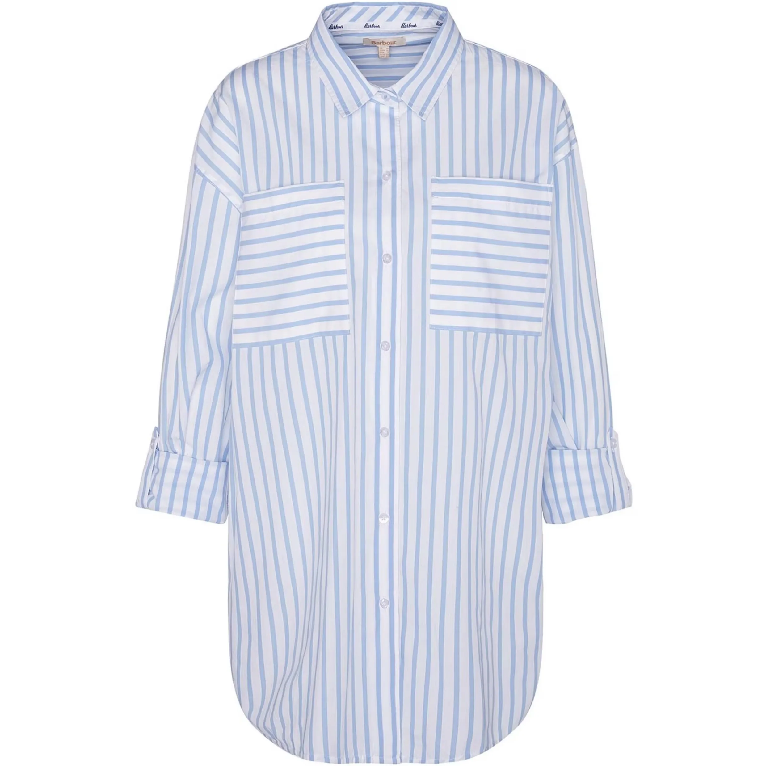 Barbour Nicola Shirt White/Blue Stripe LSH1626WH11