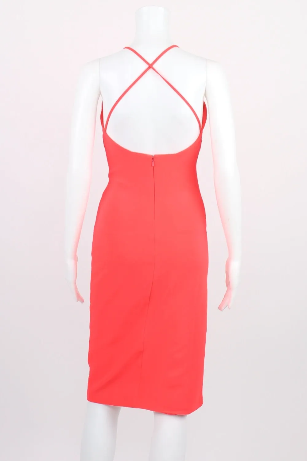 Bardot Pink Crossback Midi Dress 6