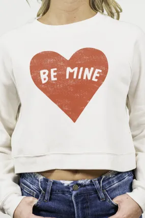 Be Mine Pull Over Crop Sweater