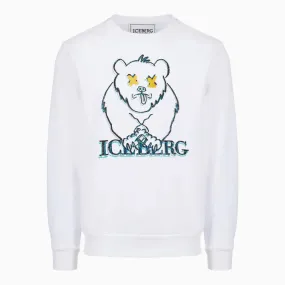 Bear Logo Sweatshirt (White) - I24E01563411101