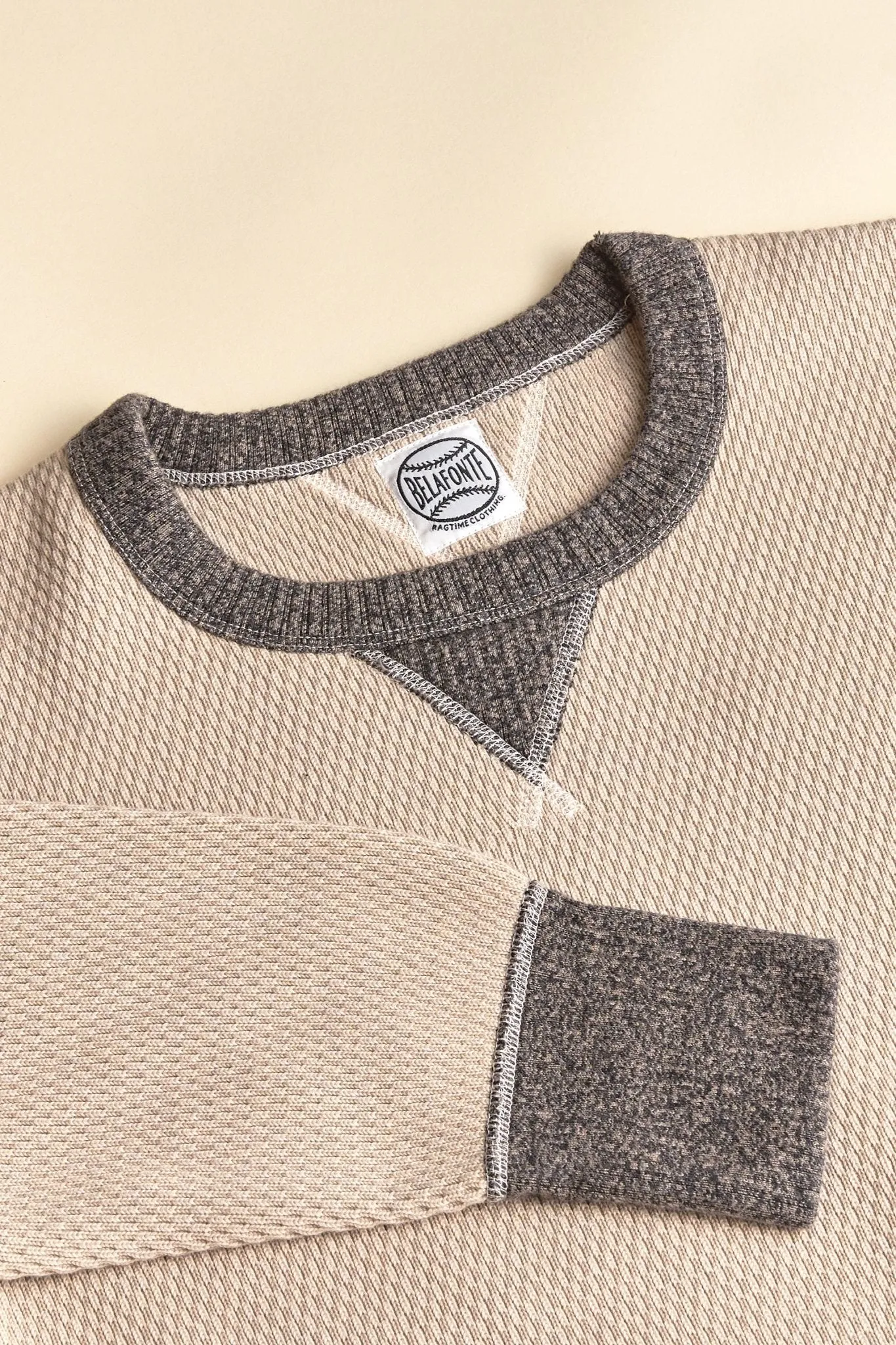 Belafonte Ragtime Super Heavy WV Thermal Sweatshirt - Smoky Ash Gray