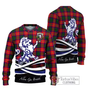 Belsches Tartan Ugly Sweater with Alba Gu Brath Regal Lion Emblem