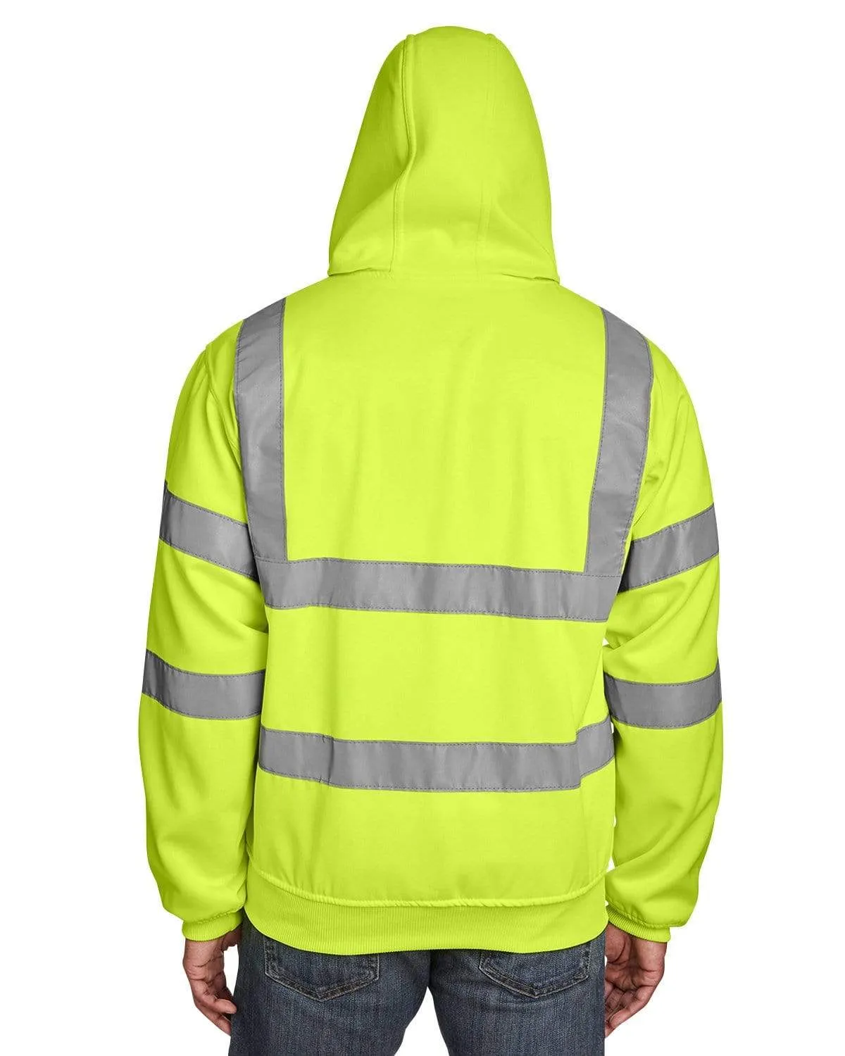 Berne - Men's Hi-Vis Type R Class 3 Lined Hooded Sweatshirt