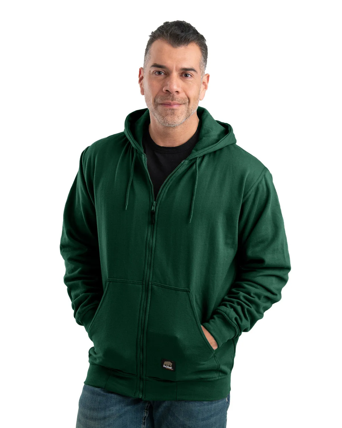 Berne Men's Tall Heritage Thermal-Lined Full-Zip Hooded Sweatshirt