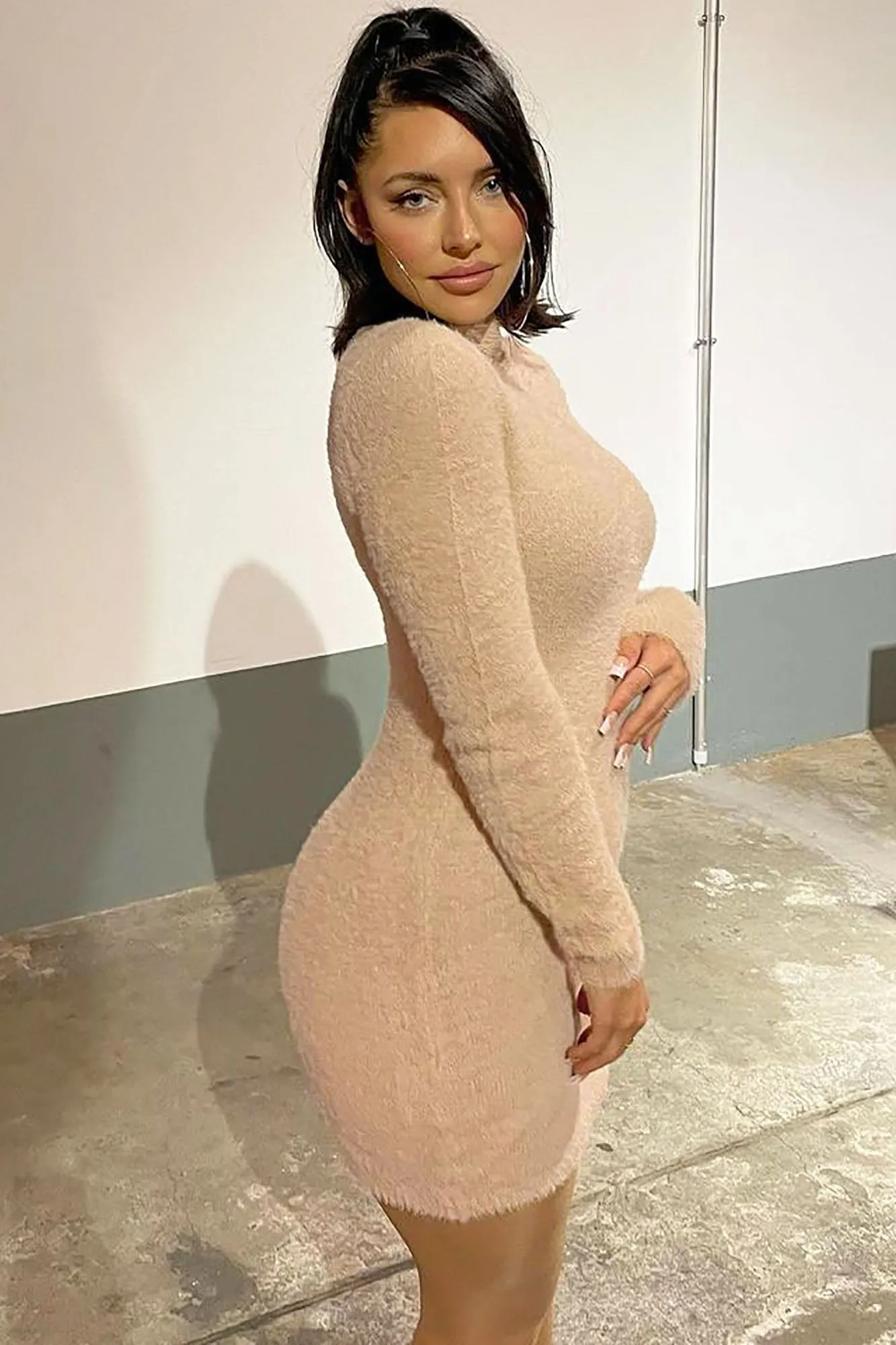 Beverly Hills Babe Dress - Nude