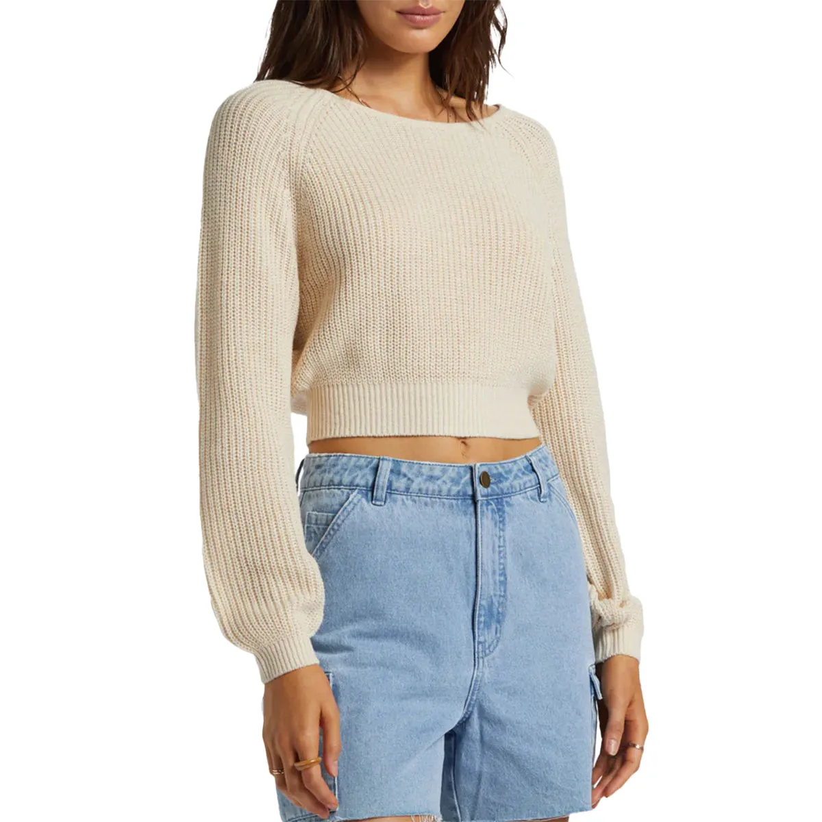 Billabong Women's Sun Soaked Crop Sweater