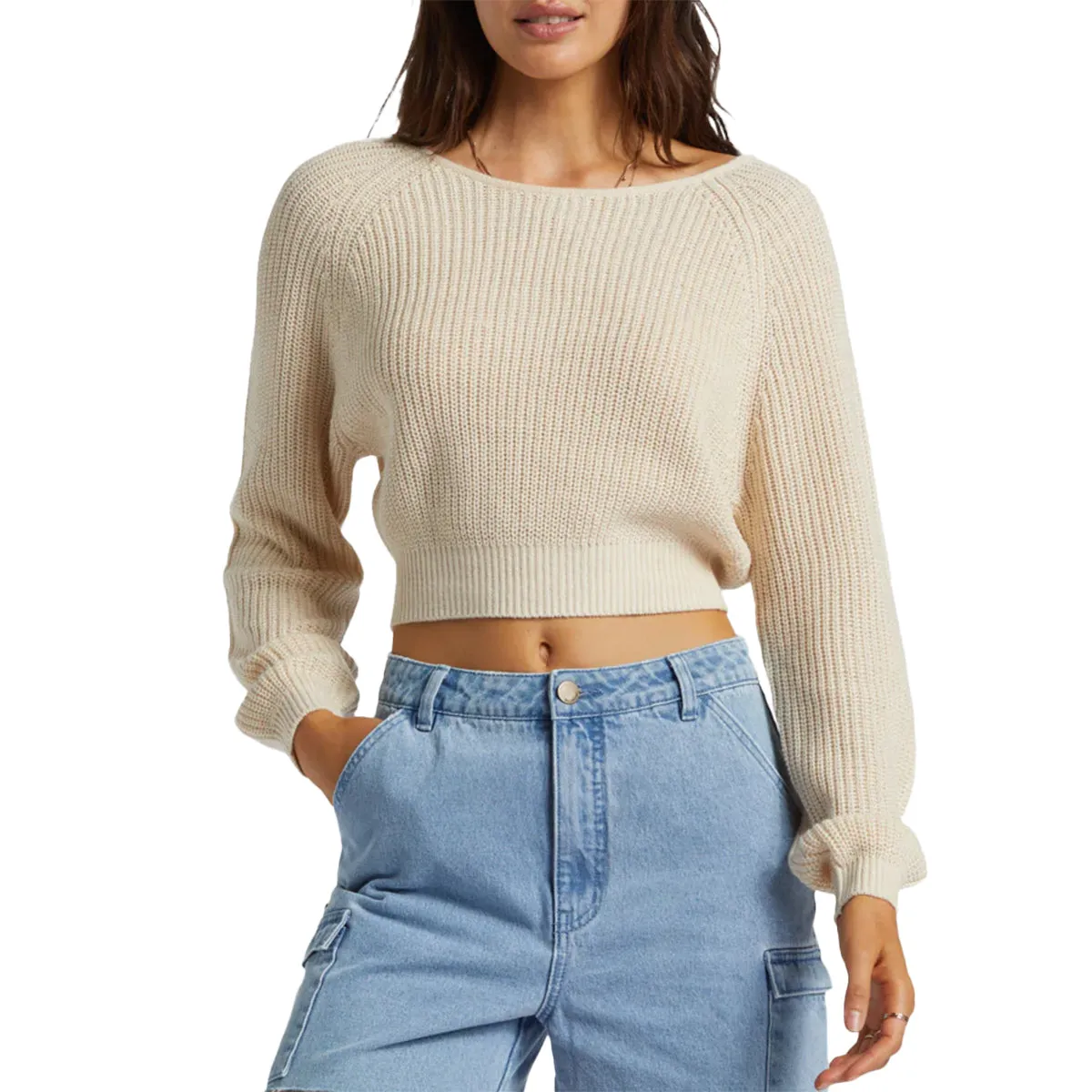 Billabong Women's Sun Soaked Crop Sweater