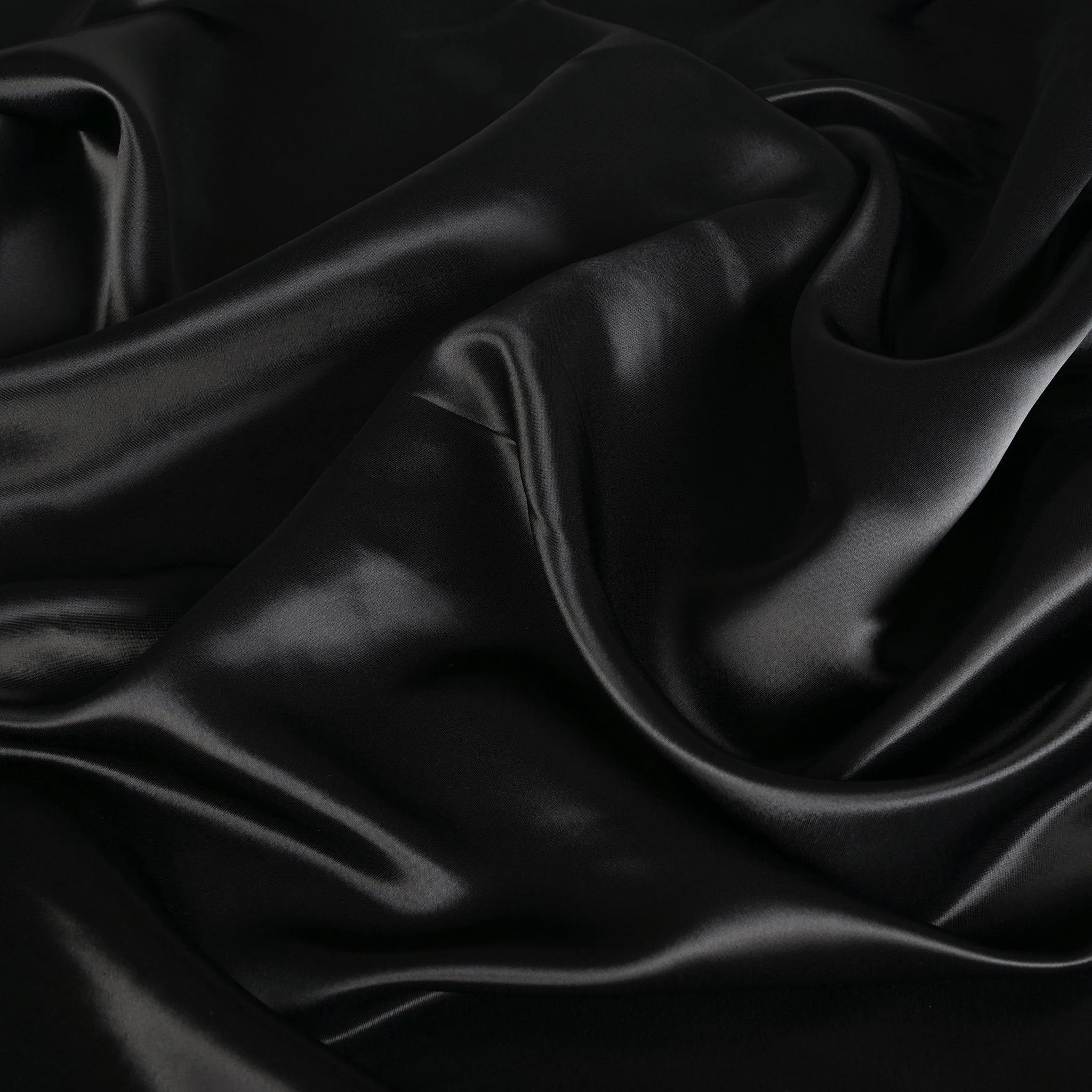 Black Satin Fabric - 96910