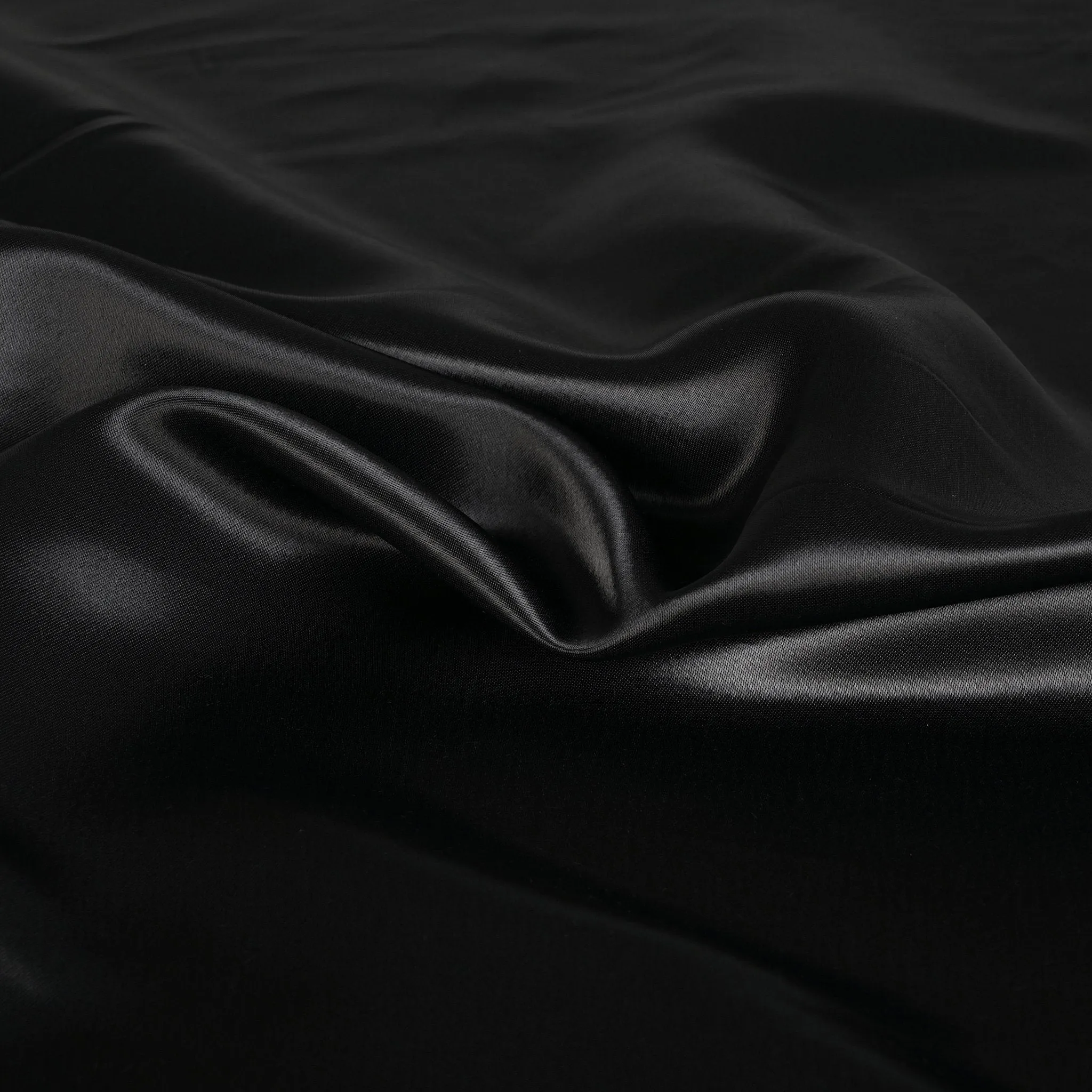 Black Satin Fabric - 96910