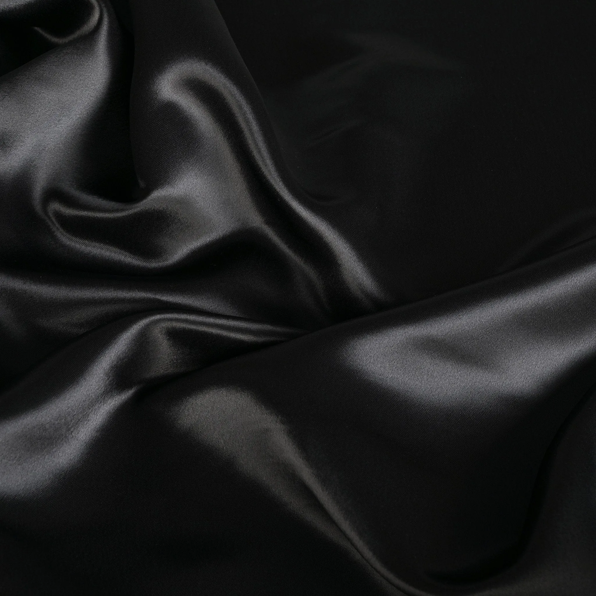 Black Satin Fabric - 96910