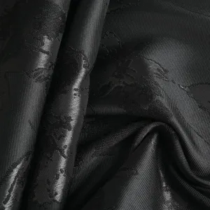 Black Shiny Jacquard 3189