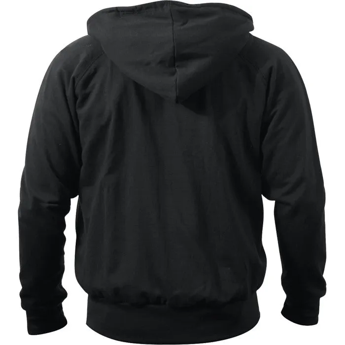 Black - Thermal-Lined Zipper Hooded Sweatshirt