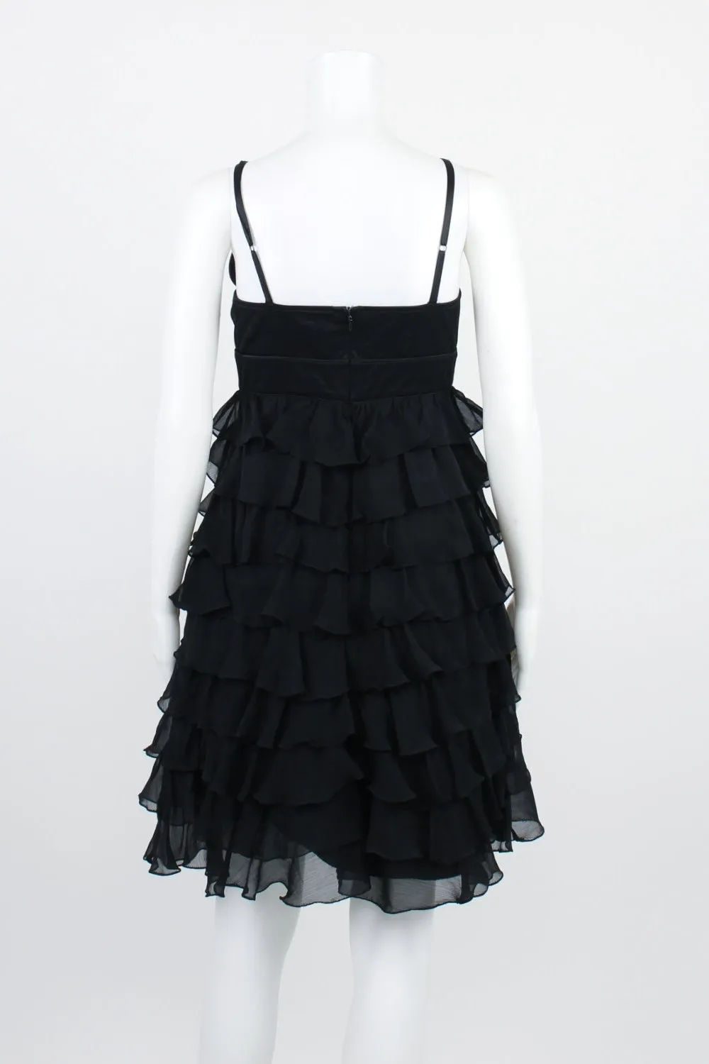 Blessed Are The Meek Black Sleeveless Ruffle Dress 10