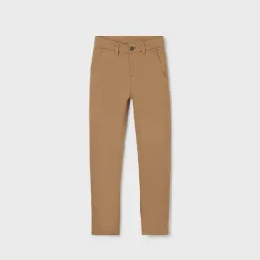 BROWN TWILL TROUSERS FOR BOYS.