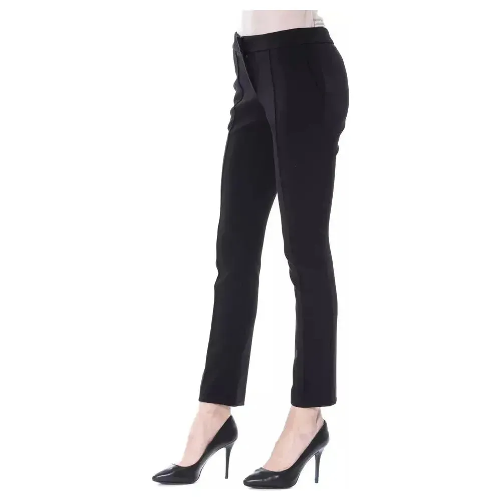 BYBLOS Black Polyester Women Pants