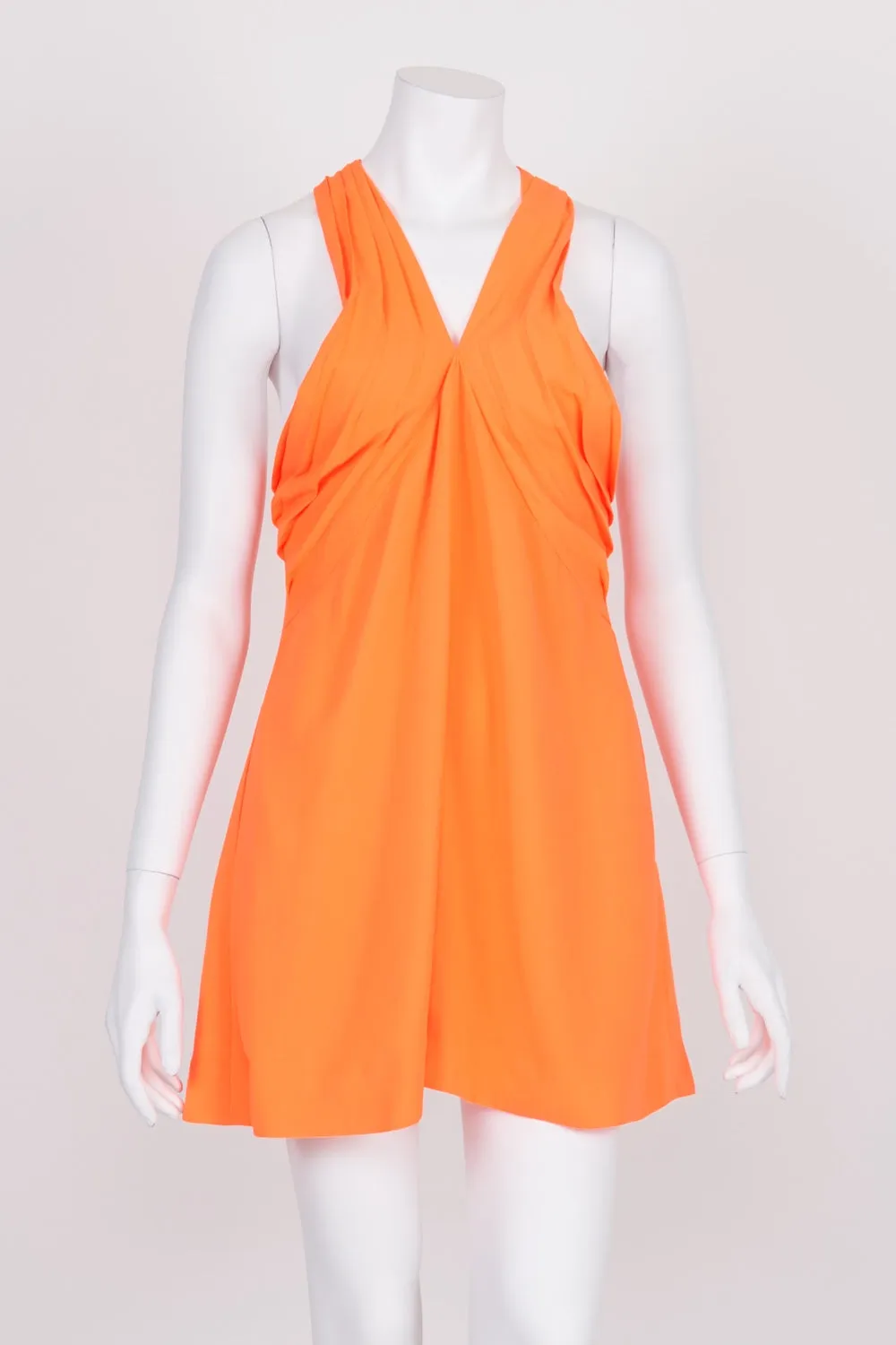 Cameo Orange Sleeveless Dress XS