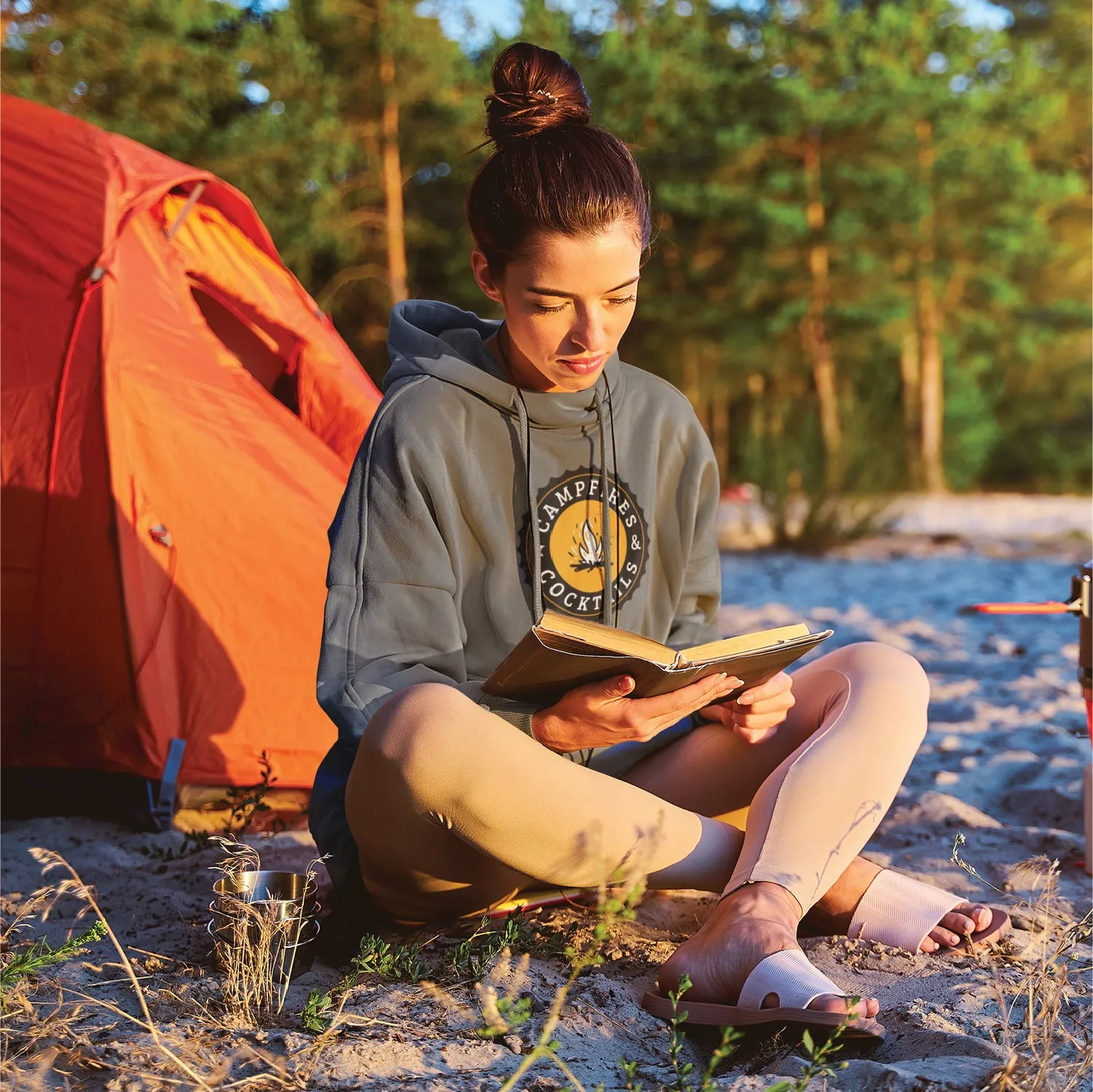 Campfires & Cocktails Minnesota Midweight Hoodie