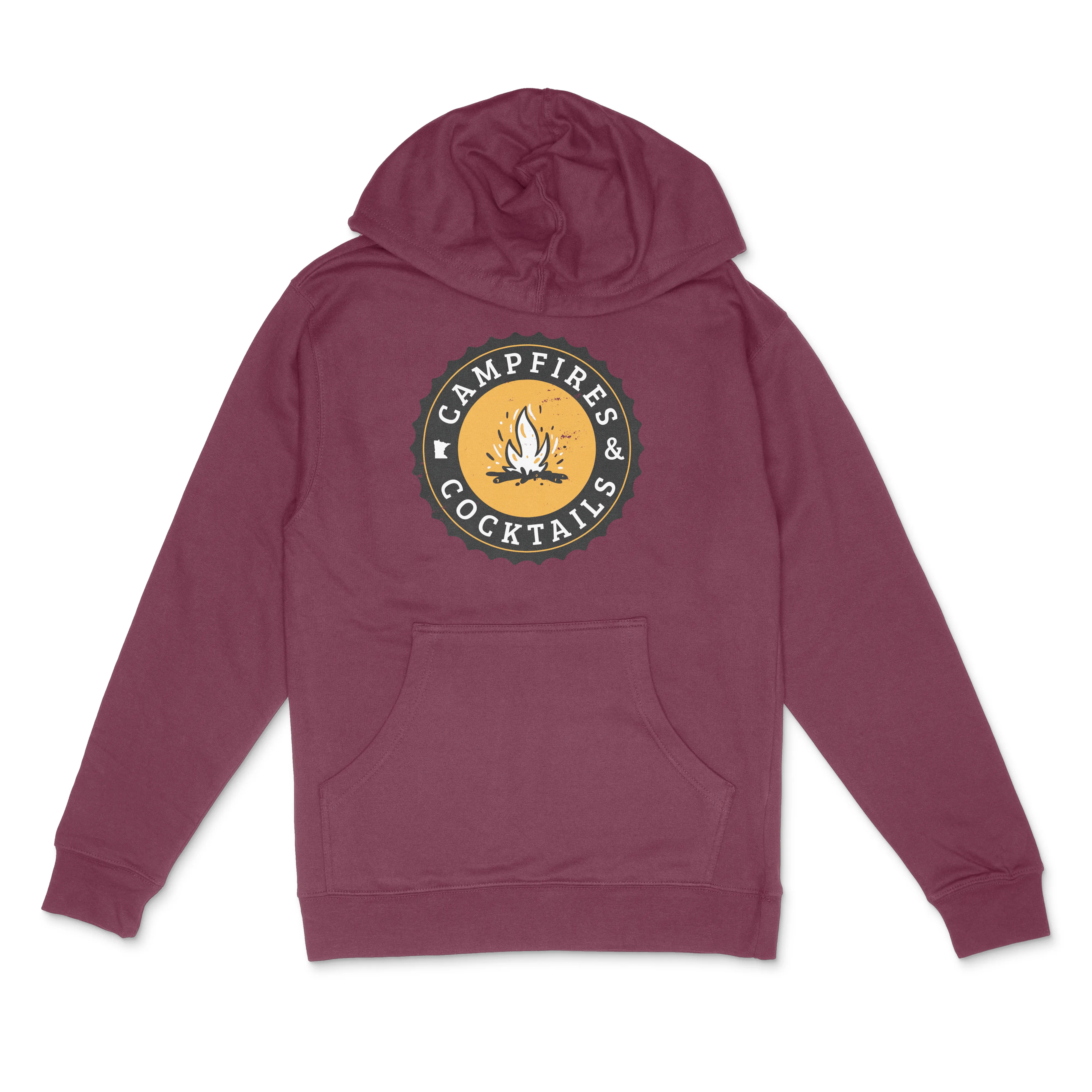 Campfires & Cocktails Minnesota Midweight Hoodie