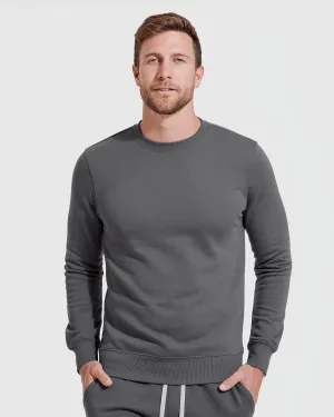 Carbon Fleece French Terry Pullover Crew Neck