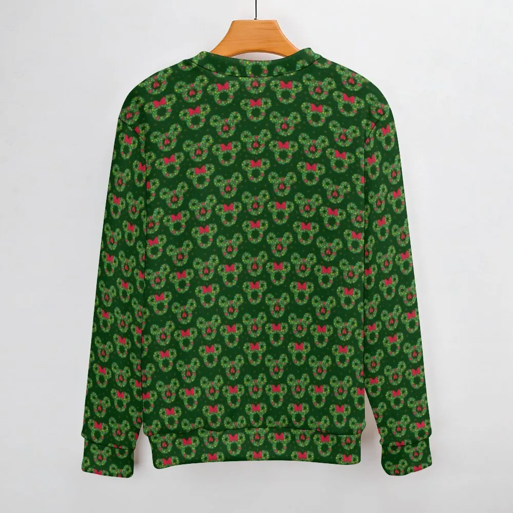 Christmas Wreaths Unisex Crewneck Sweater