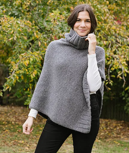 Chunky Seamless Poncho Using Wool and the Gang Alpachino Merino