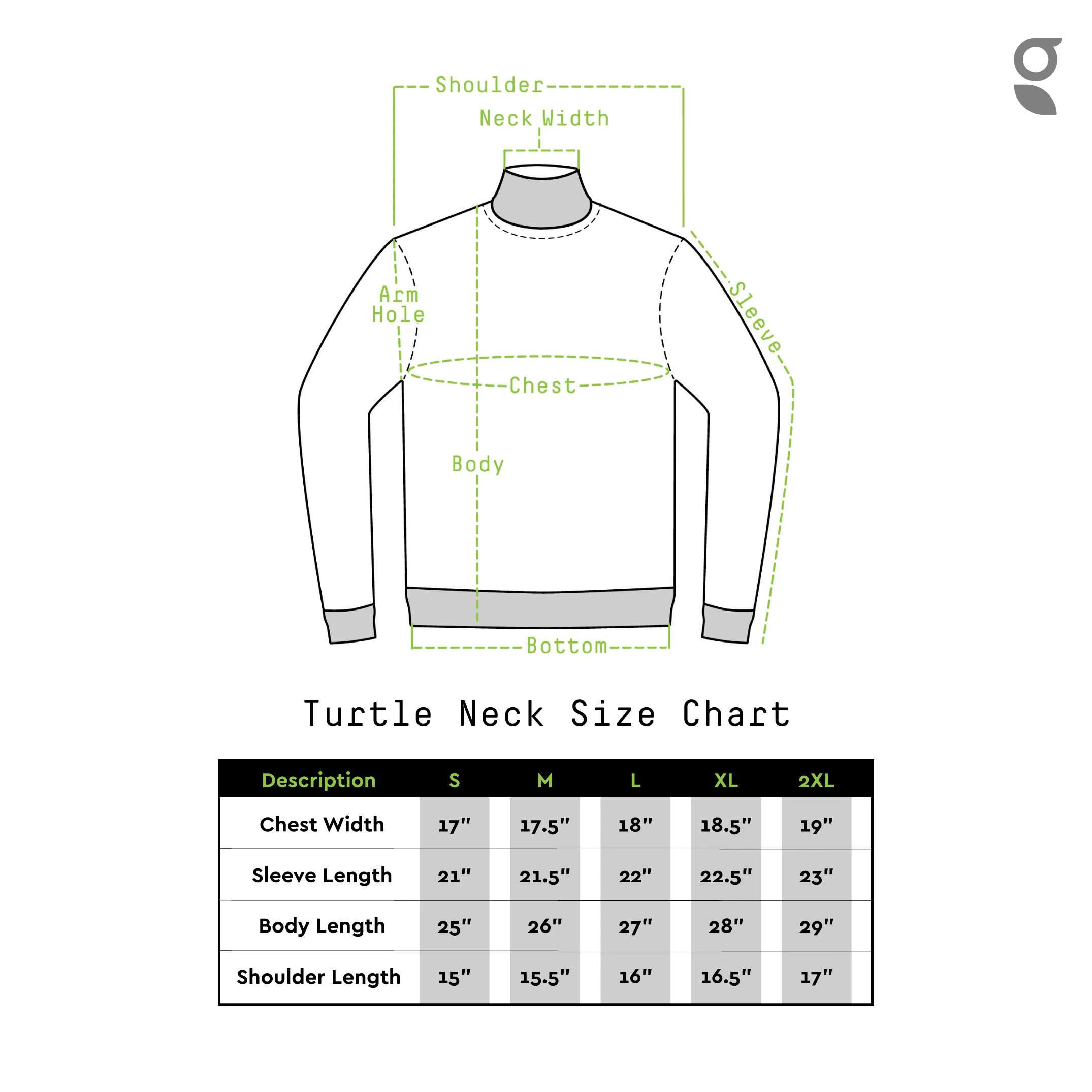 Classic TurtleNeck Green