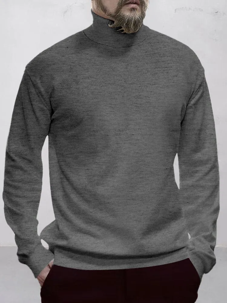 Classic Turtleneck Pullover Undershirt