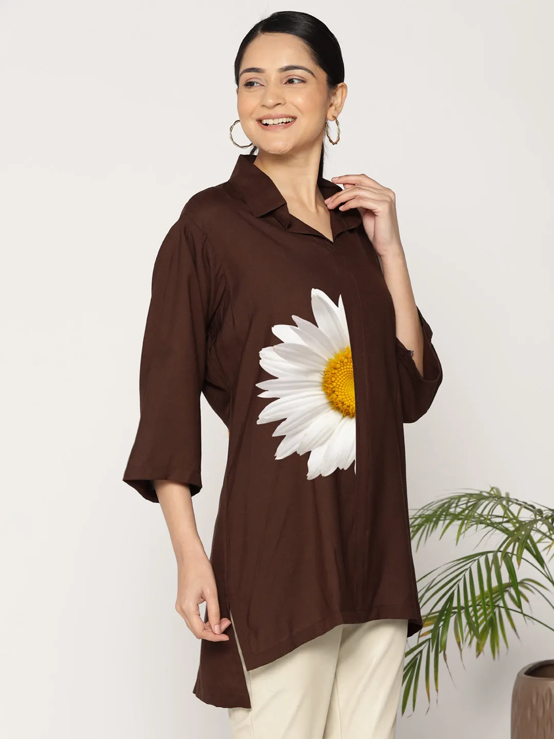 Coffee Rayon ShirtTop - Parfum