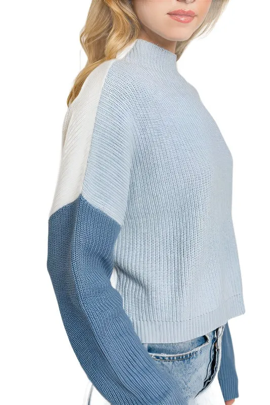 Color Block Oversize Sweater