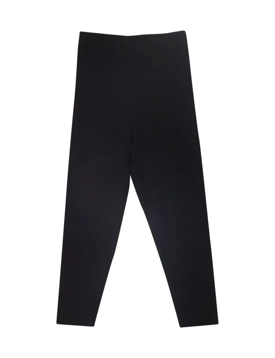 Combo of 2 Girls Full Length Leggings-Black and Brown