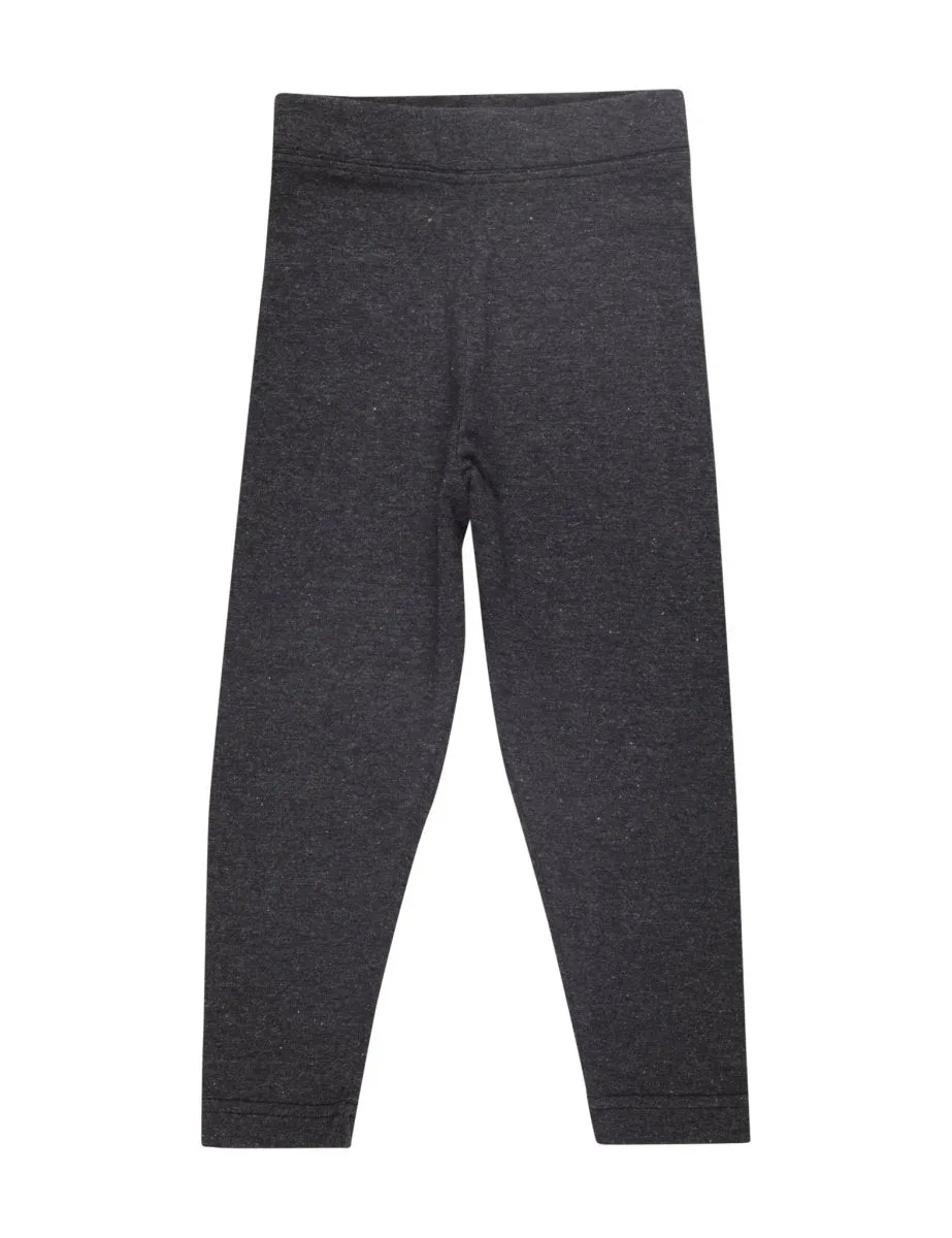 Combo of 2 Girls Full Length Leggings-Charcoal Grey and Grey